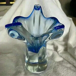 MCM Czech Chribska Art Glass- EUC